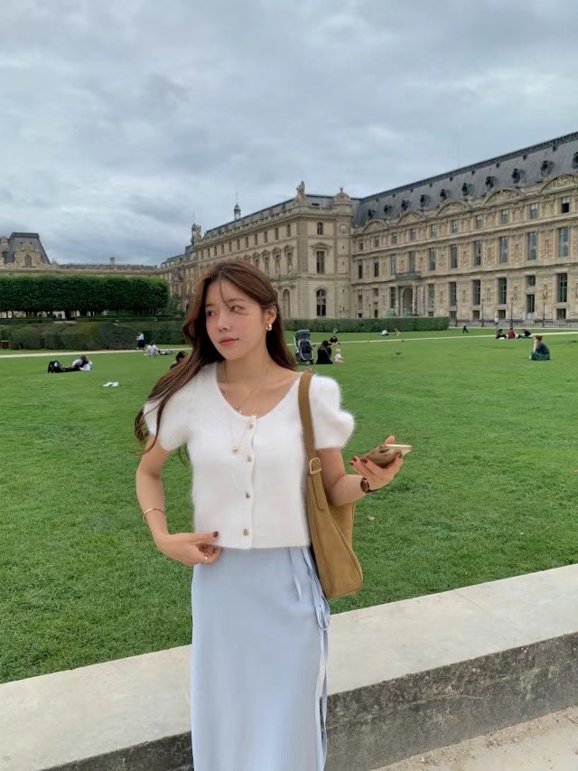 MICO韓國直郵東大門代購女裝新品職業真品熱賣休閑時尚針織衫ALL OVER針織衫