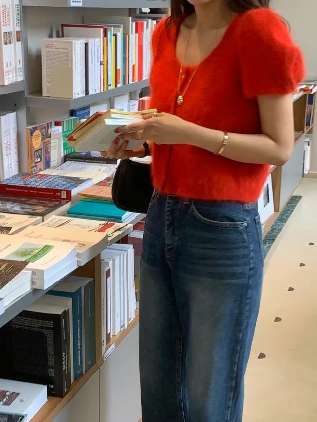 MICO韓國直郵東大門代購女裝新品職業真品熱賣休閑時尚針織衫ALL OVER針織衫