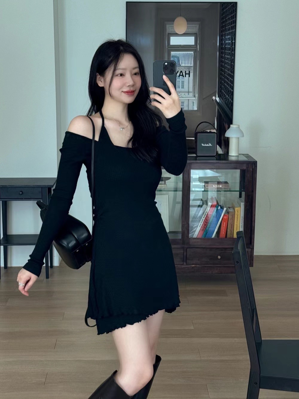 OUR HOUR韓國直郵東大門實拍女裝新品職業推薦真品休閑連衣裙OUR HOUR連衣裙
