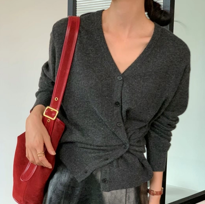 MICO韓國直郵東大門實拍女裝新款推薦24秋冬熱賣真品針織衫ALL OVER針織衫圖色3