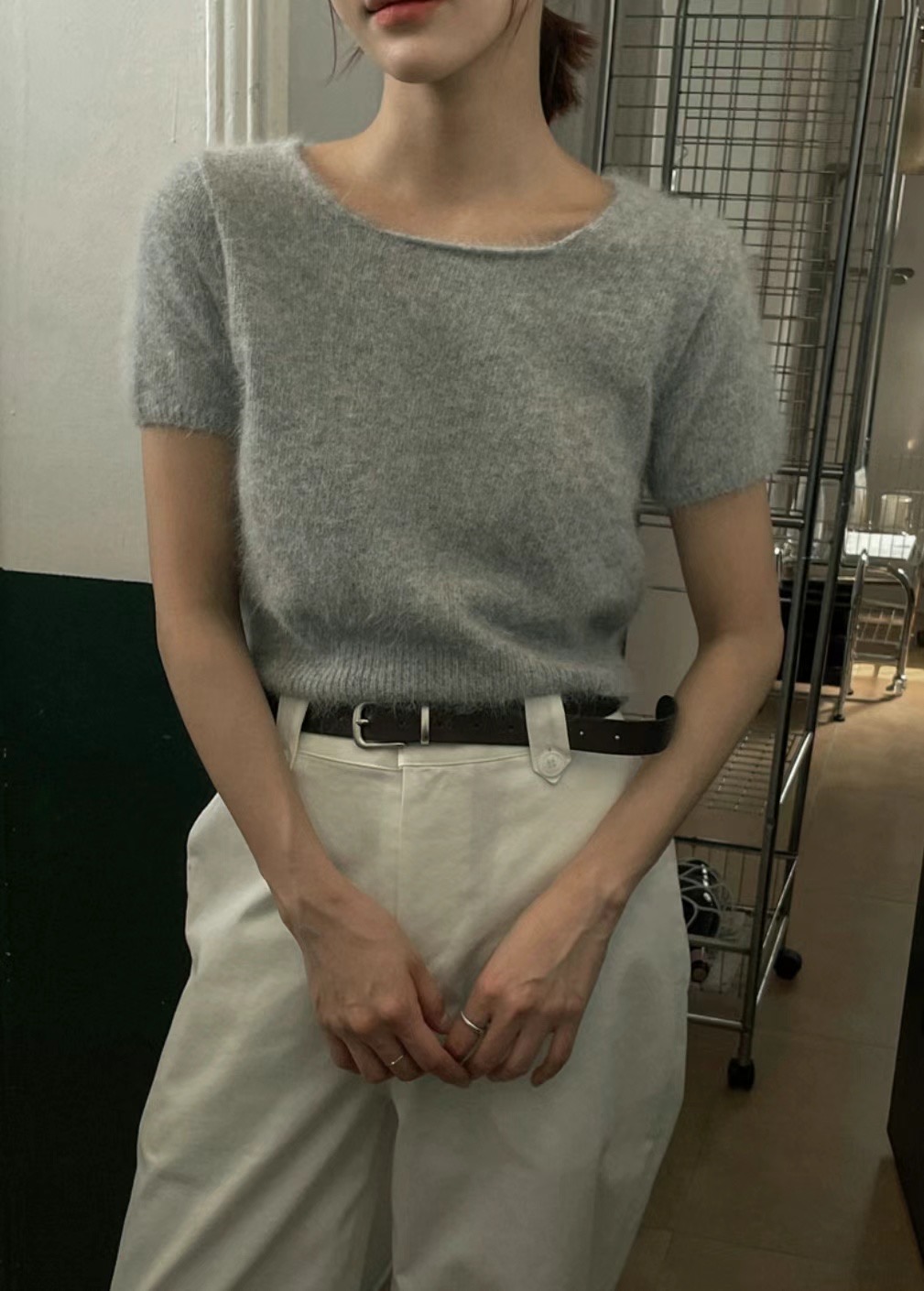 MICO韓國直郵女裝新品24秋冬真品時尚休閑推薦熱賣針織衫ALL OVER針織衫圖色2