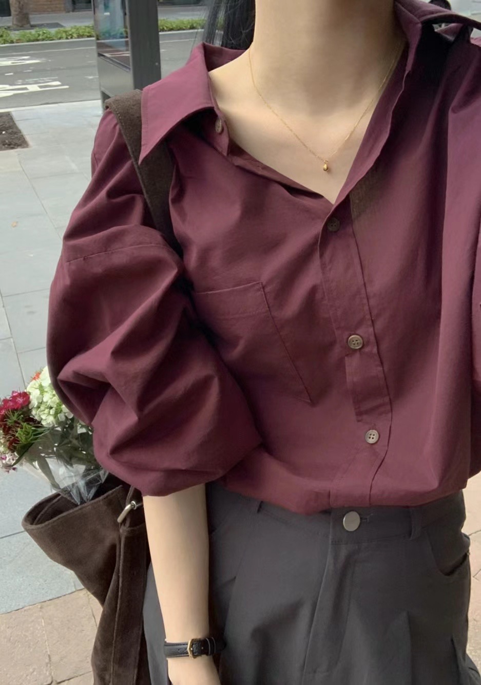 MICO韓國直郵東大門代購女裝新款時尚熱賣真品推薦襯衫蕾絲衫ALL OVER襯衫/蕾絲衫