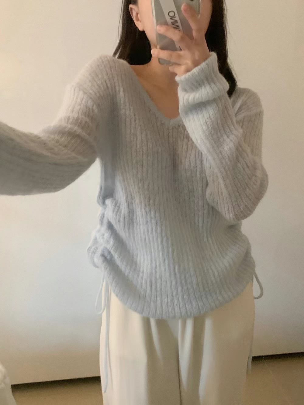 MICO韓國直郵女裝新品24秋冬熱賣真品推薦時尚職業針織衫ALL OVER針織衫