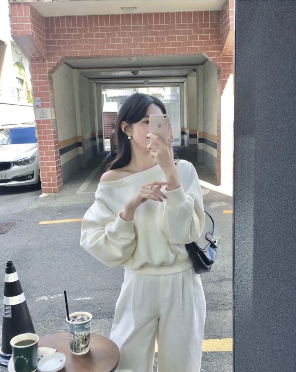 BUNNYFLOWER2直郵韓國代購女裝新品熱賣人氣職業休閑長袖T恤BUNNYFLOWER2長袖T恤