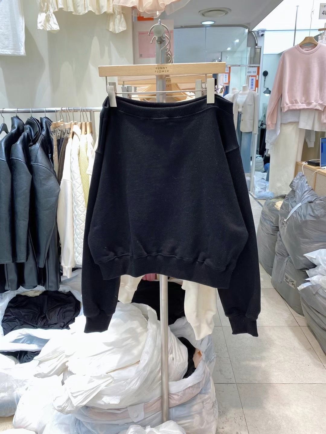 BUNNYFLOWER2直郵韓國代購女裝新品熱賣人氣職業休閑長袖T恤BUNNYFLOWER2長袖T恤圖色2