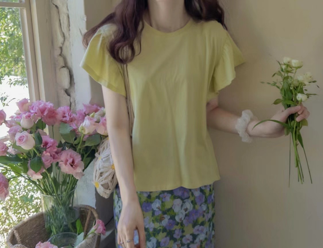 BUNNYFLOWER2直郵韓國代購女裝新款真品時尚推薦休閑人氣T恤BUNNYFLOWER2T恤圖色2