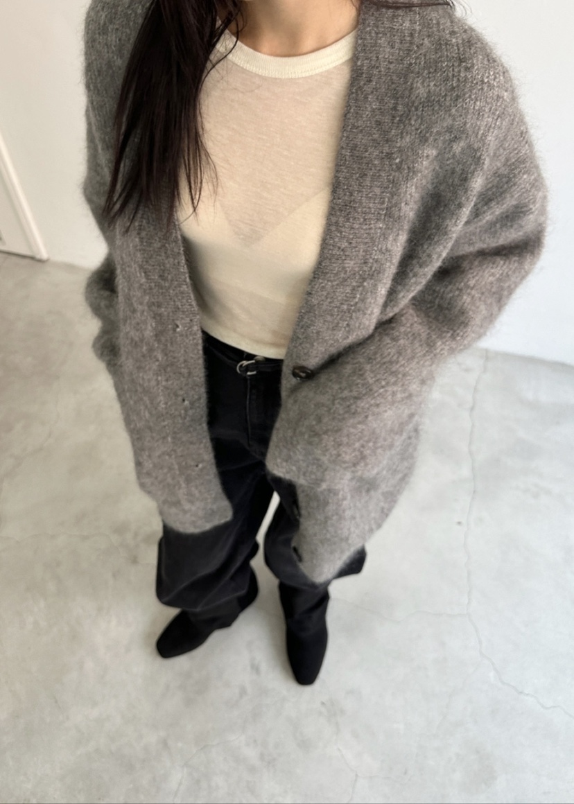 LE-PPL直郵韓國代購女裝新品職業時尚推薦針織衫馬海毛開衫LE-PPL針織衫