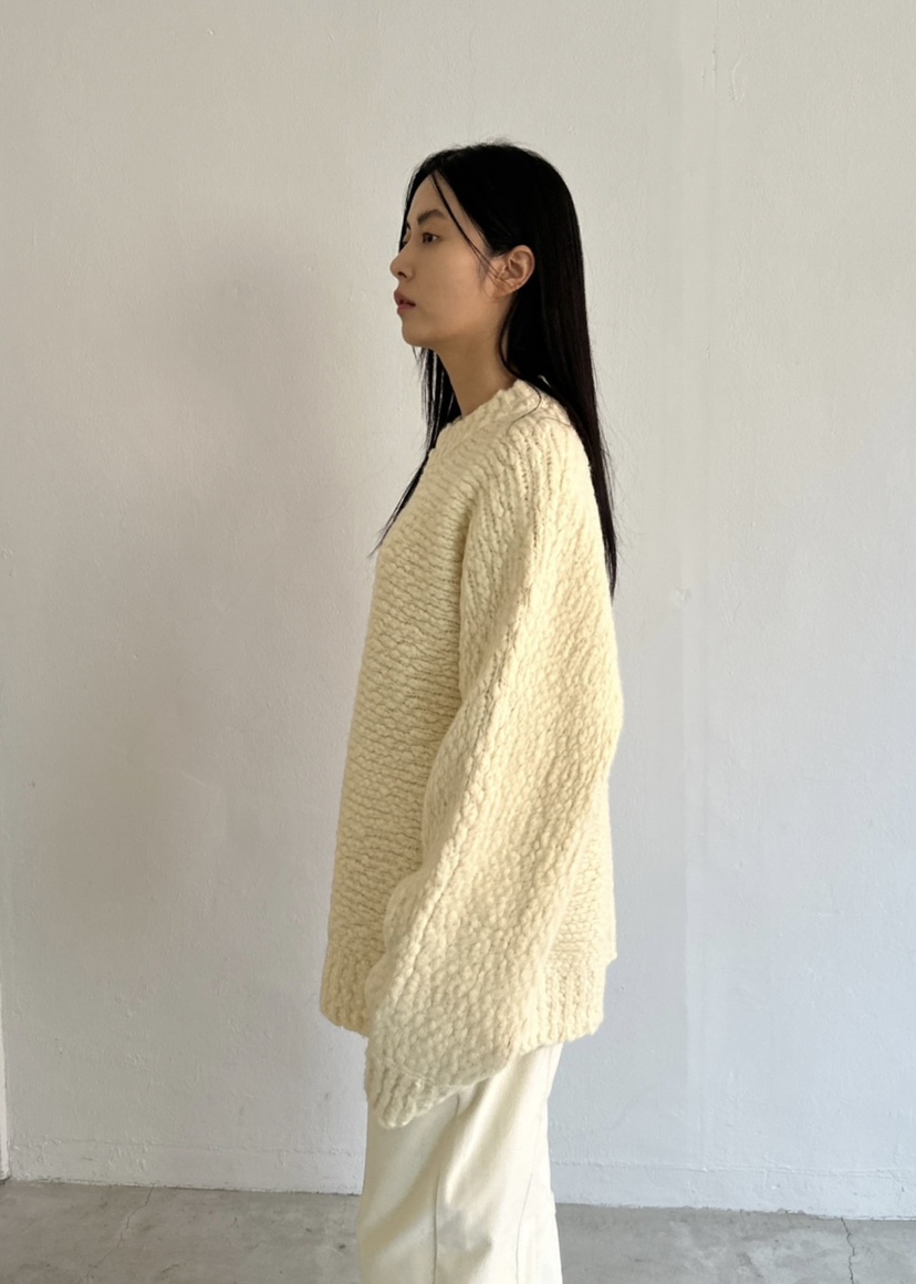 LE-PPL韓國直郵東大門實拍女裝新品時尚真品休閑針織衫手工LE-PPL針織衫