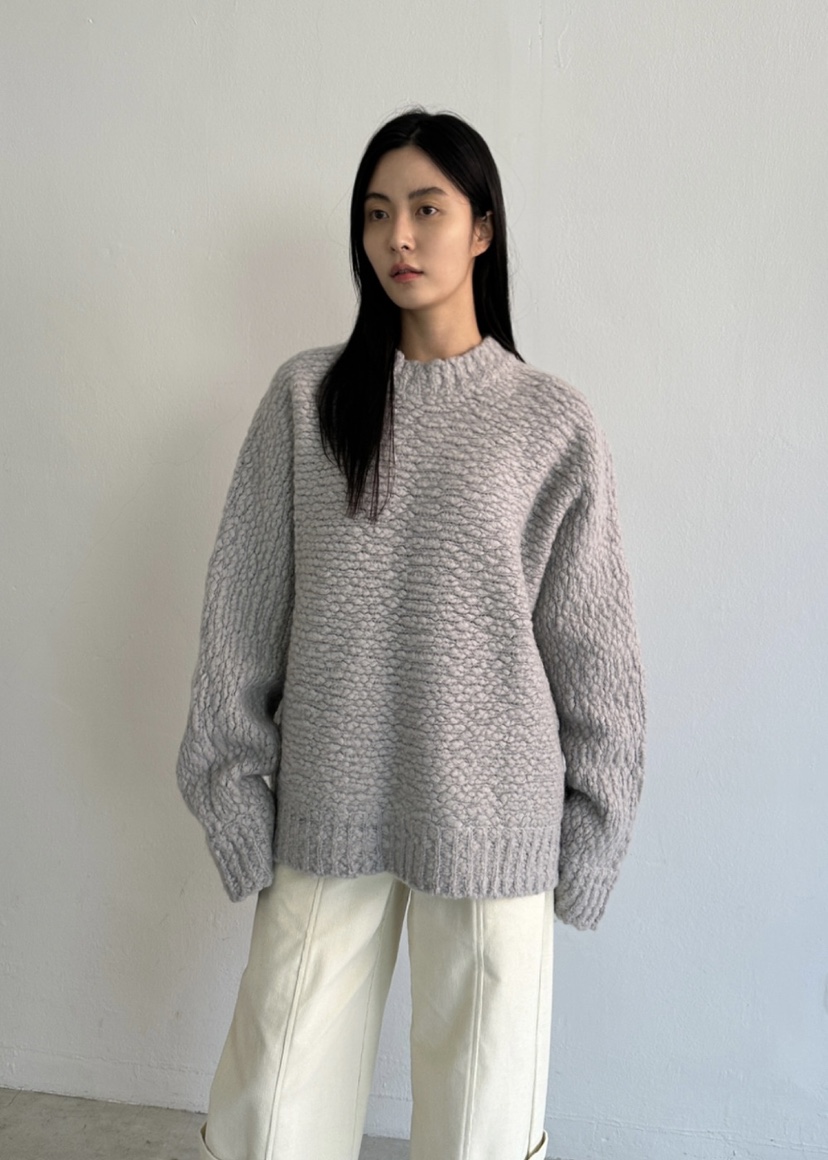 LE-PPL韓國直郵東大門實拍女裝新品時尚真品休閑針織衫手工LE-PPL針織衫圖色2