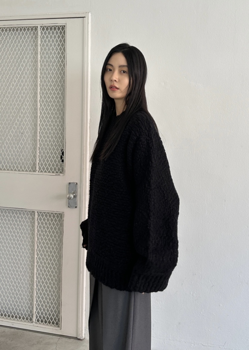 LE-PPL韓國直郵東大門實拍女裝新品時尚真品休閑針織衫手工LE-PPL針織衫圖色3