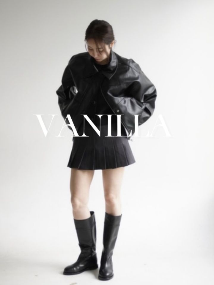 VAINLLA韓國直郵女裝新品真品熱賣時尚職業24秋冬夾克皮革RE:FRESH夾克