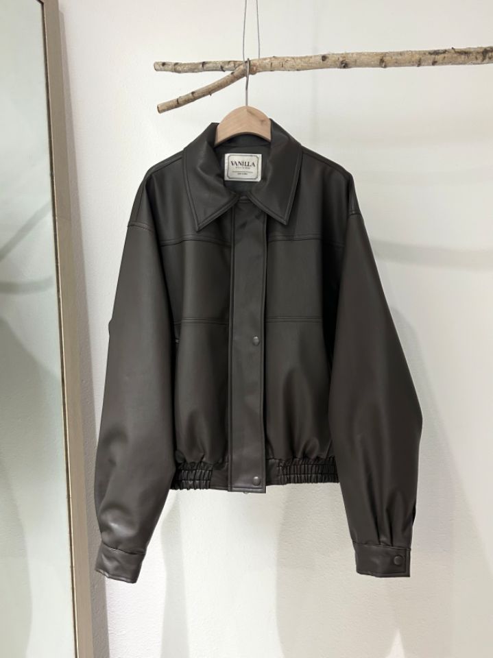 VAINLLA韓國直郵女裝新品真品熱賣時尚職業24秋冬夾克皮革RE:FRESH夾克