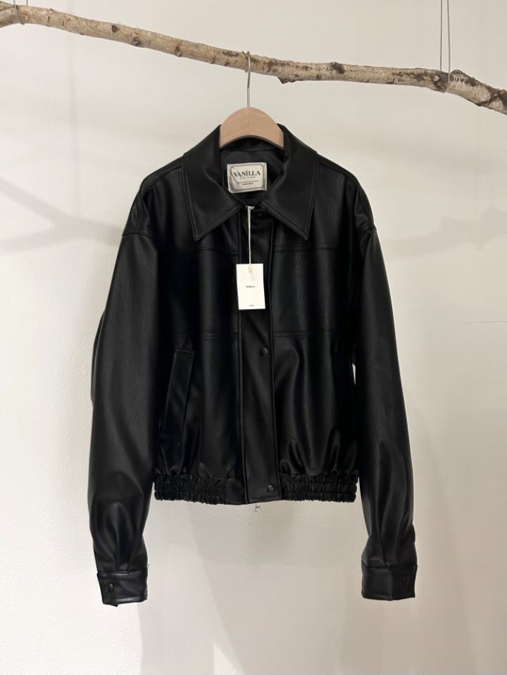 VAINLLA韓國直郵女裝新品真品熱賣時尚職業24秋冬夾克皮革RE:FRESH夾克圖色2