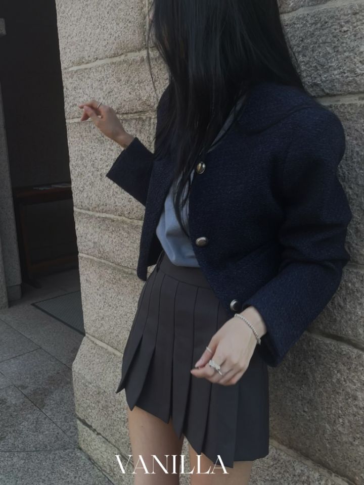 VAINLLA韓國直郵女裝新款人氣職業24秋冬熱賣真品夾克花呢RE:FRESH夾克