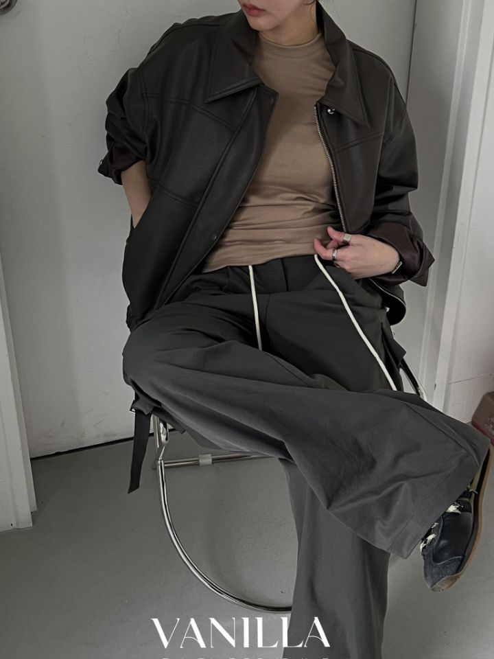 VAINLLA韓國直郵女裝新款職業熱賣休閑時尚24秋冬真品休閑褲RE:FRESH休閑褲