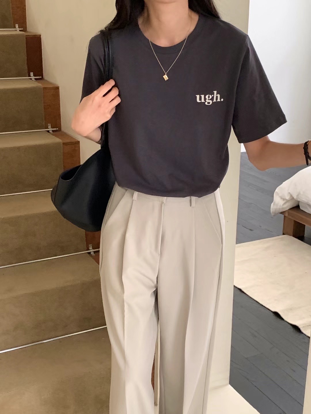 NOMAD直郵韓國代購女裝新品24秋冬推薦真品熱賣時尚休閑T恤NOMADT恤圖色2