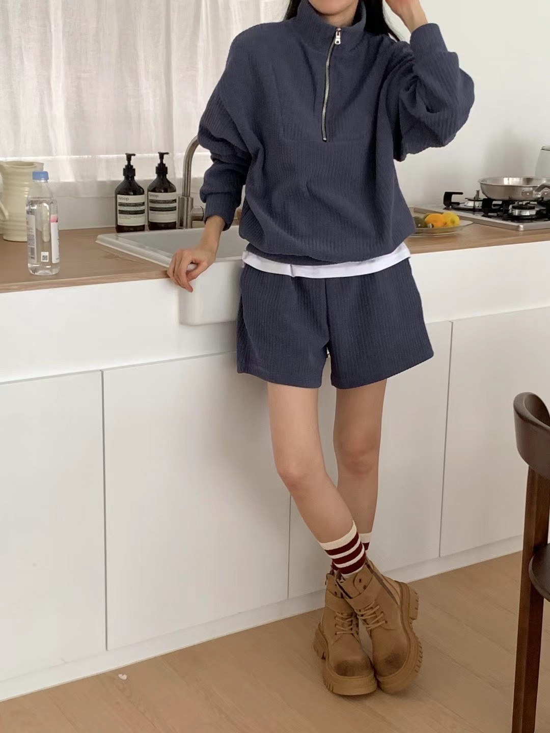 REVE-OT韓國直郵女裝新品職業推薦熱賣24秋冬休閑人氣套裝Athe套裝圖色2