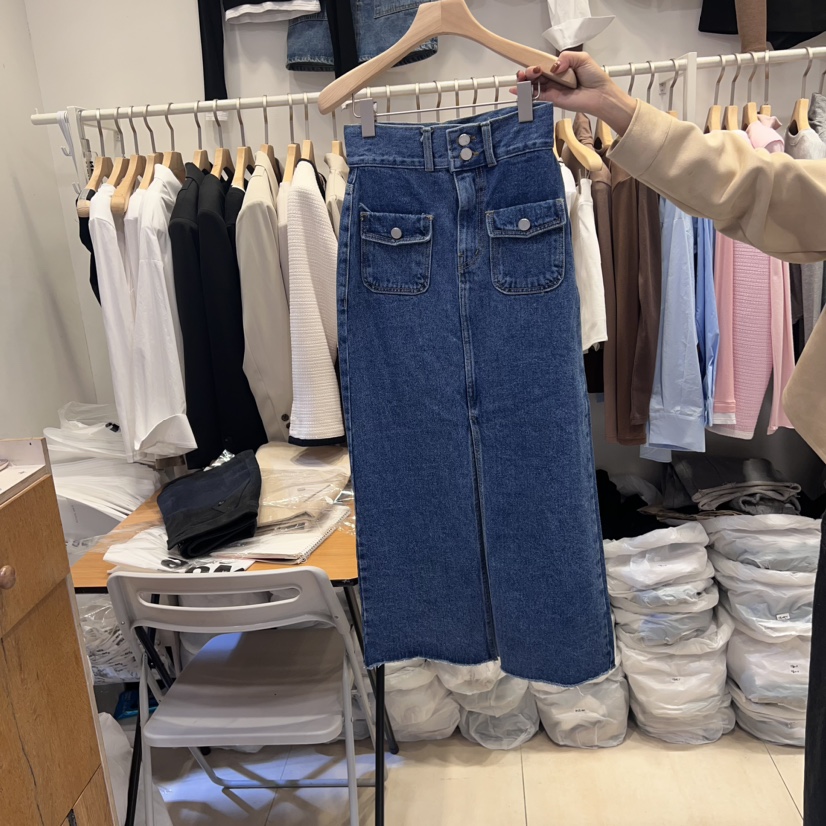Republlc of/qc韓國直郵東大門實拍女裝新品人氣半身裙中短裙Republlc of qc半身裙/中短裙