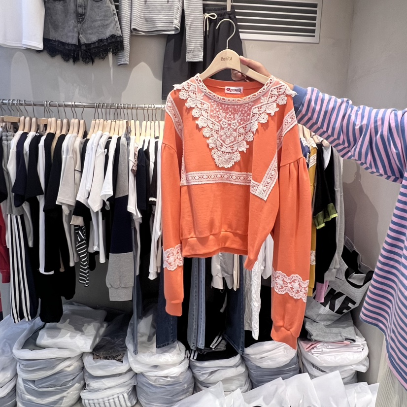 BONITA韓國直郵東大門代購女裝新品24秋冬時尚休閑職業衛衣BONITA-Q衛衣