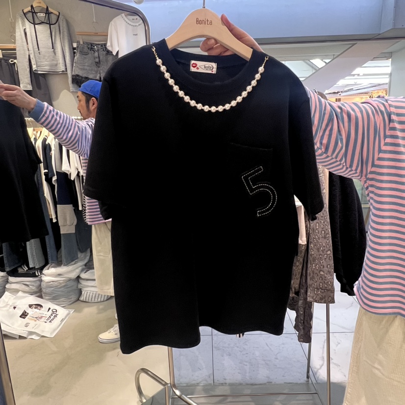 BONITA直郵韓國代購女裝新款24秋冬休閑熱賣職業時尚推薦T恤BONITA-QT恤圖色3