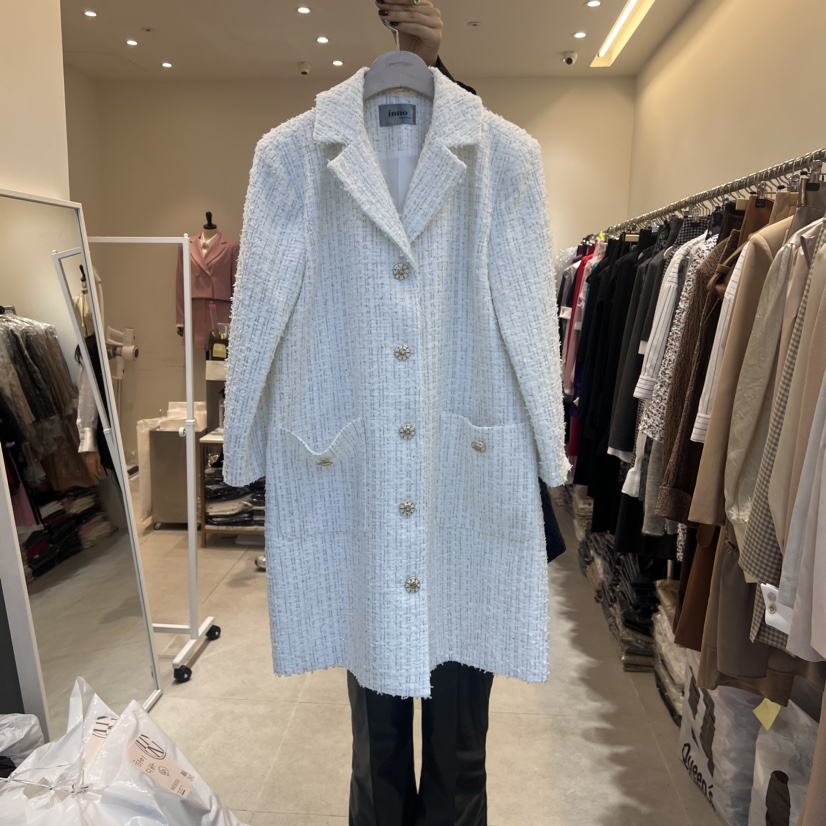 inno韓國直郵東大門代購女裝新品24秋冬時尚職業人氣連衣裙INNO連衣裙