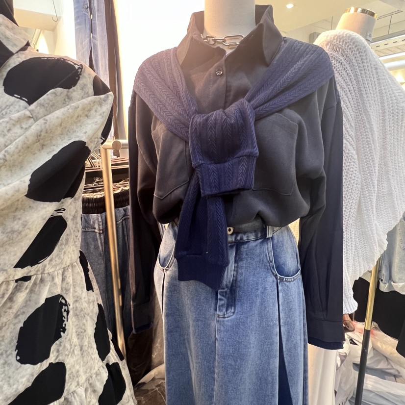 BAKHA直郵韓國代購女裝新品人氣職業推薦時尚襯衫蕾絲衫披肩BAKHA襯衫/蕾絲衫圖色2