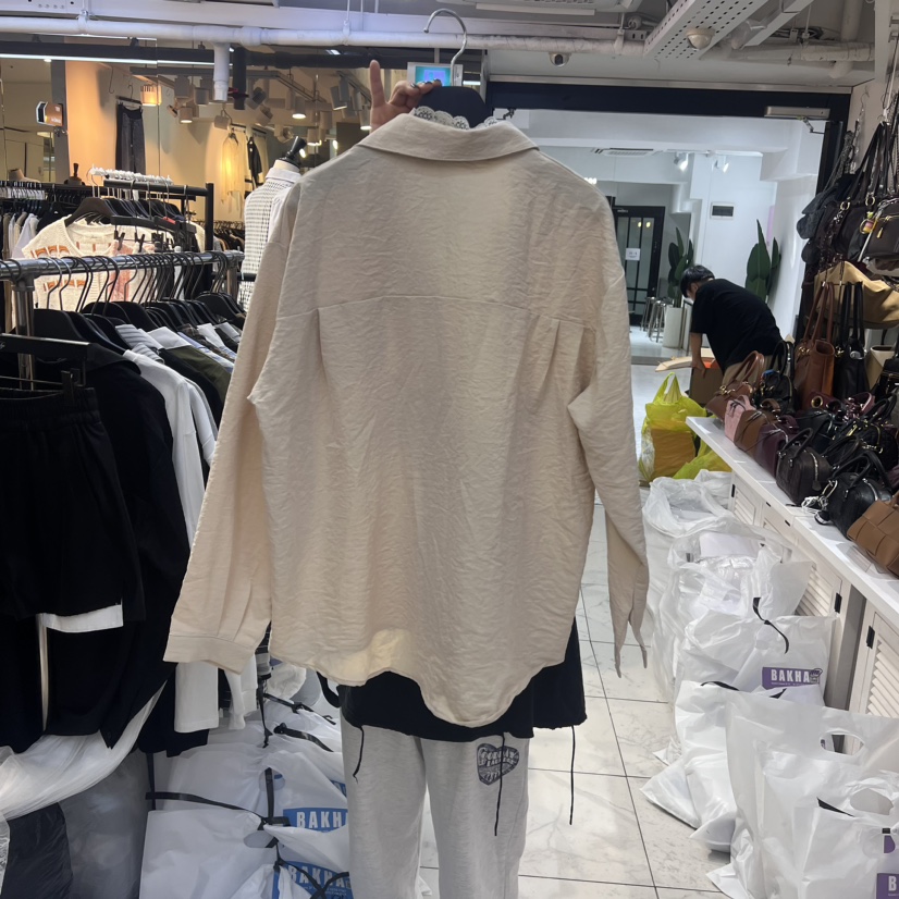 BAKHA韓國直郵東大門實拍女裝新品休閑真品人氣24秋冬襯衫蕾絲衫BAKHA襯衫/蕾絲衫