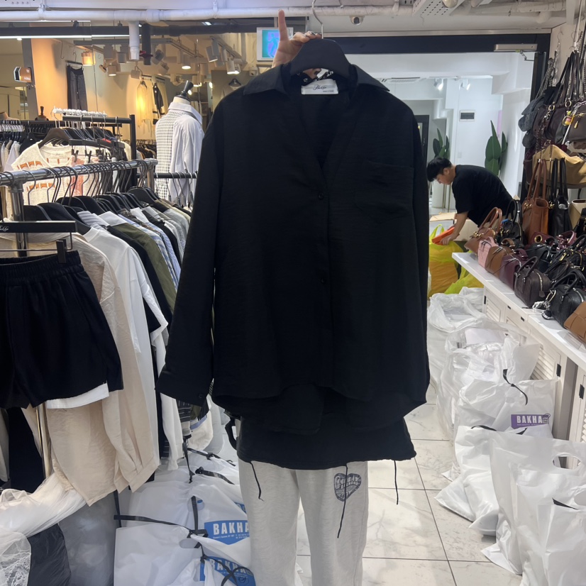 BAKHA韓國直郵東大門實拍女裝新品休閑真品人氣24秋冬襯衫蕾絲衫BAKHA襯衫/蕾絲衫圖色2