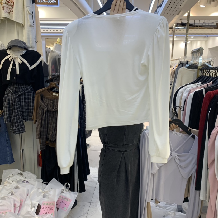 MONO_POLY直郵韓國代購女裝新款真品時尚職業休閑推薦長袖T恤KC MARKET長袖T恤