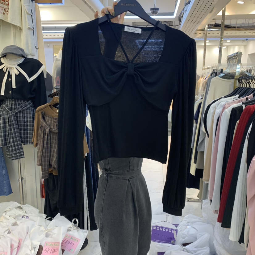 MONO_POLY直郵韓國代購女裝新款真品時尚職業休閑推薦長袖T恤KC MARKET長袖T恤圖色4