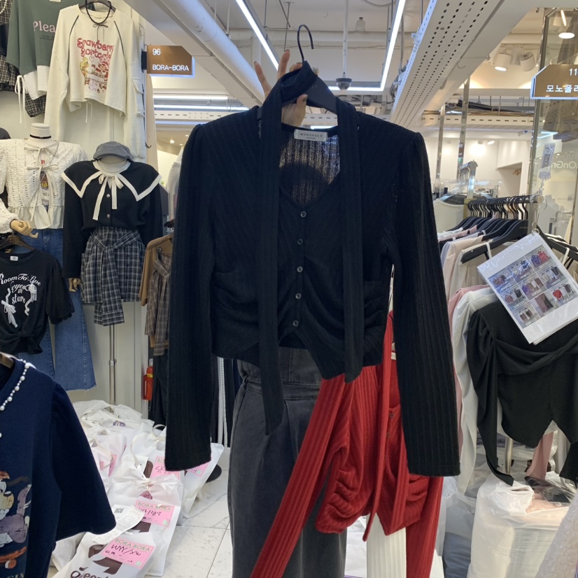 MONO_POLY韓國直郵女裝新款時尚真品24秋冬職業休閑針織衫KC MARKET針織衫圖色2