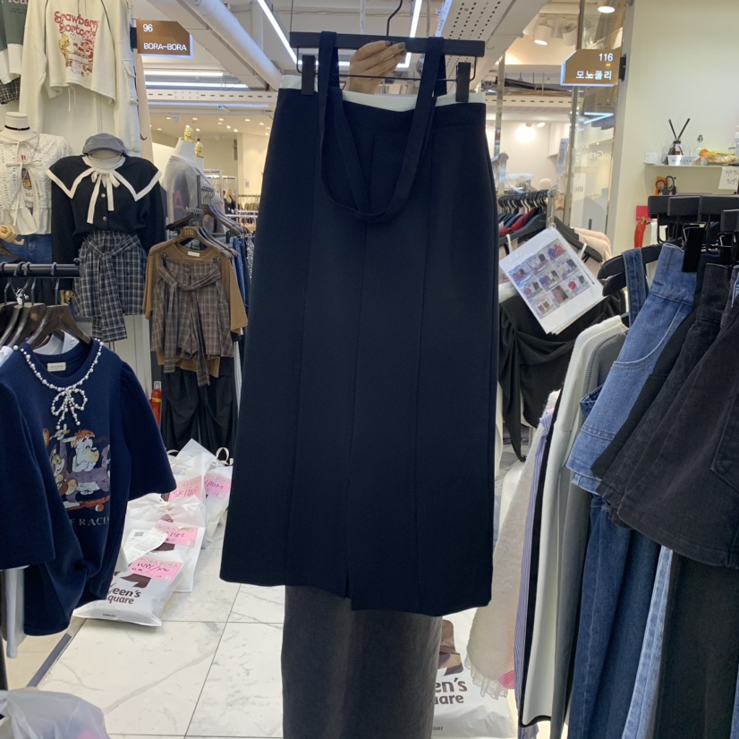 MONO_POLY直郵韓國代購女裝新品推薦職業真品人氣休閑24秋冬長裙KC MARKET長裙