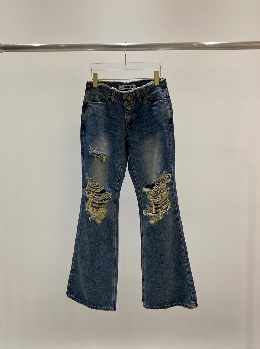 JKICHI韓國直郵東大門代購女裝新品熱賣時尚人氣職業牛仔褲EDIT牛仔褲