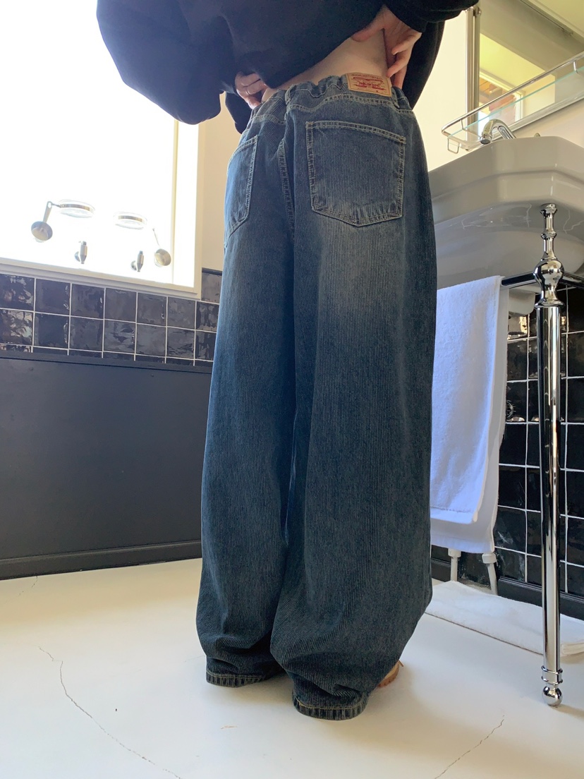 JKICHI韓國直郵東大門代購女裝新款熱賣時尚休閑職業牛仔褲EDIT牛仔褲