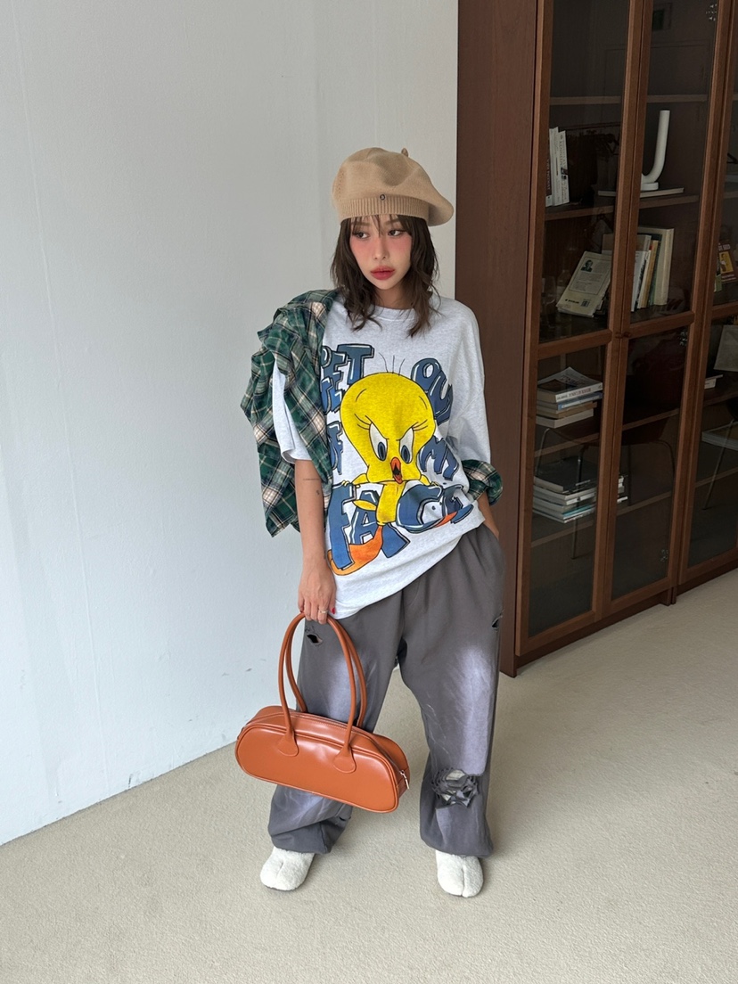 JKICHI韓國直郵東大門代購女裝新款職業人氣時尚24秋冬T恤EDITT恤