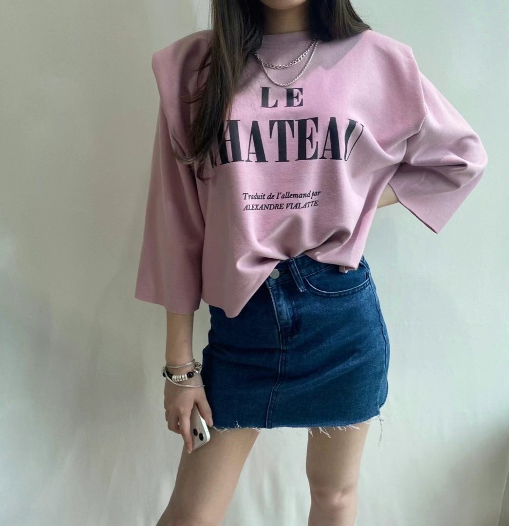 G.SHOP GIRL韓國直郵東大門實拍女裝新款休閑時尚長袖T恤G.SHOP GIRL長袖T恤