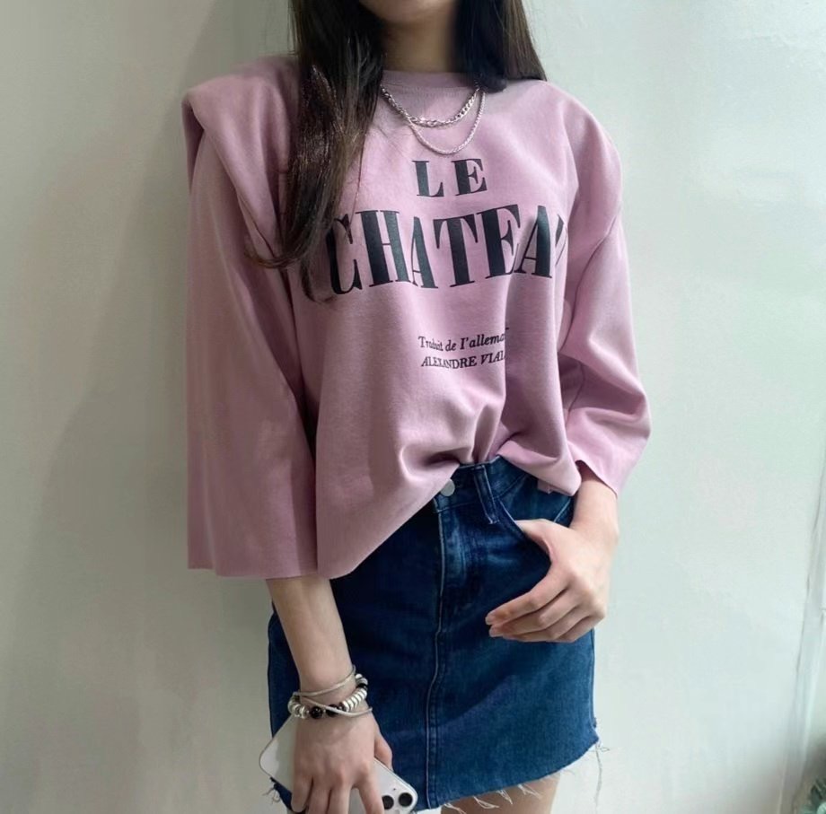 G.SHOP GIRL韓國直郵東大門實拍女裝新款休閑時尚長袖T恤G.SHOP GIRL長袖T恤