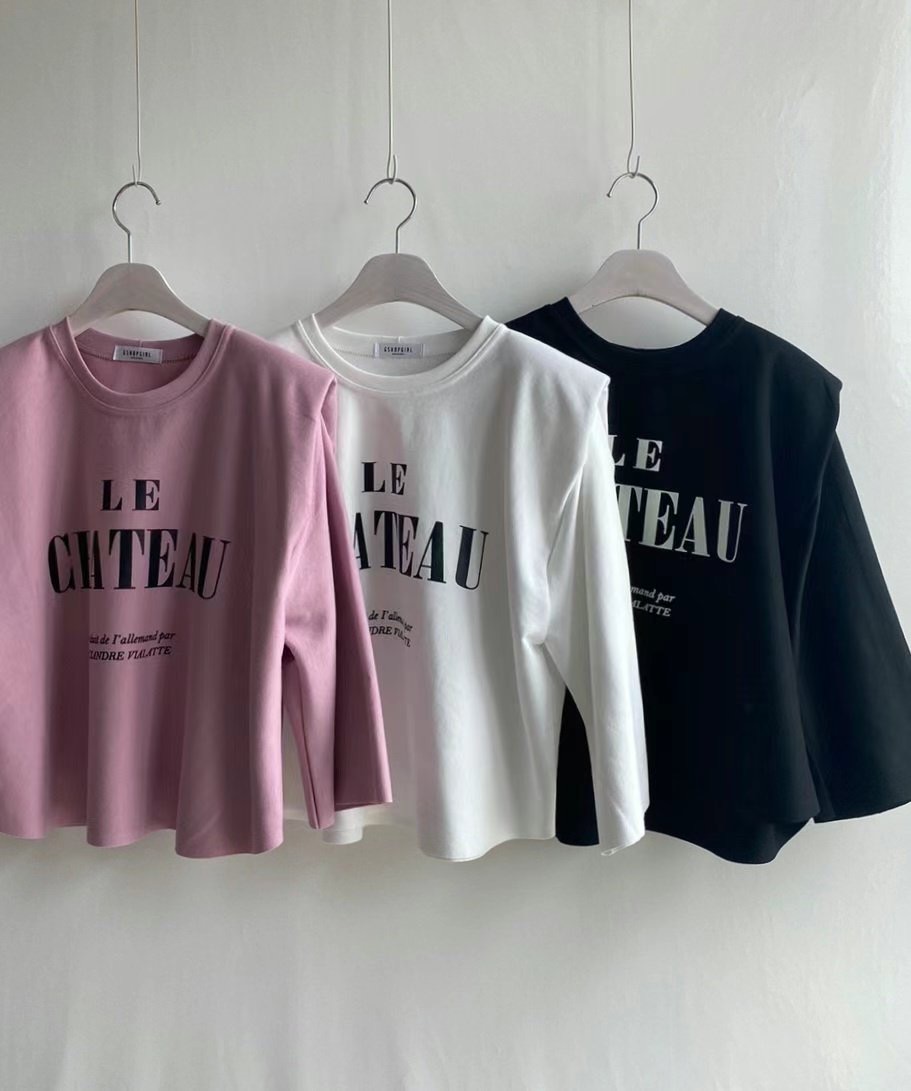 G.SHOP GIRL韓國直郵東大門實拍女裝新款休閑時尚長袖T恤G.SHOP GIRL長袖T恤