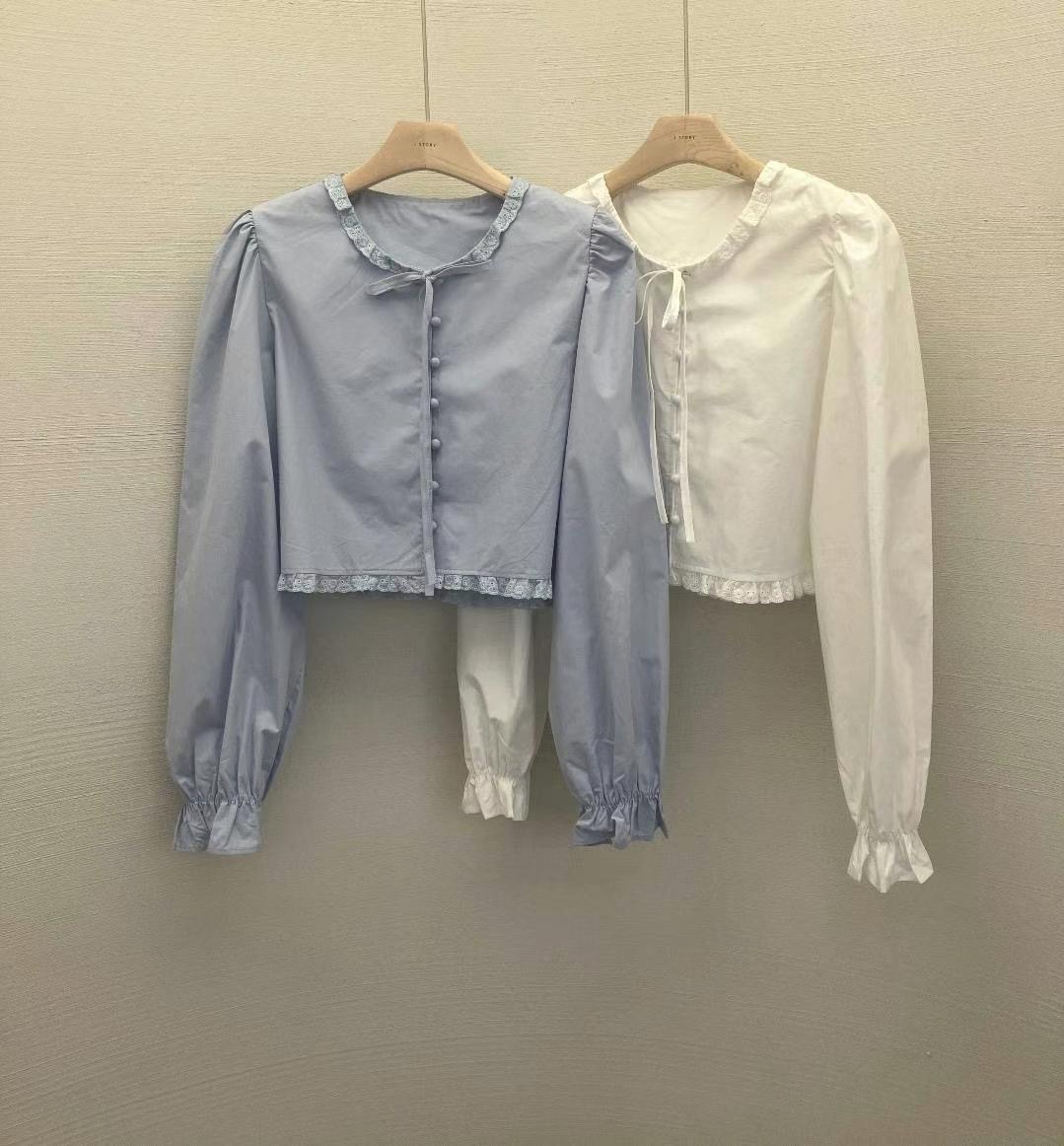 J-STORY韓國直郵東大門實拍女裝新款真品時尚推薦襯衫蕾絲衫J-STORY襯衫/蕾絲衫圖色2左二色