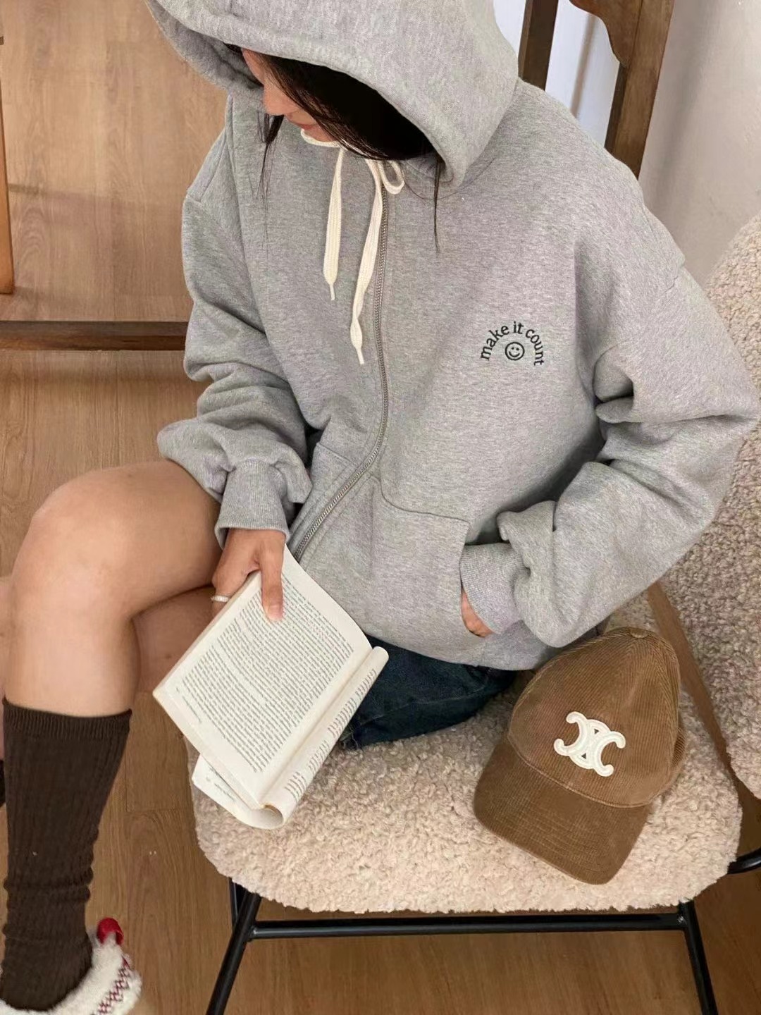 ANN DIANA韓國直郵女裝新款休閑人氣24秋冬時尚職業夾克ANN DIANA夾克圖色2