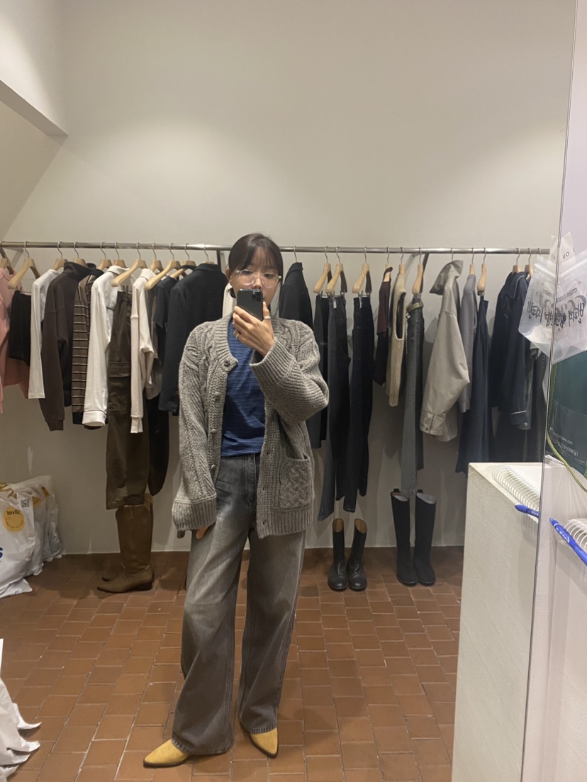 Silver韓國直郵東大門實拍女裝新款職業24秋冬人氣牛仔褲SILVER牛仔褲