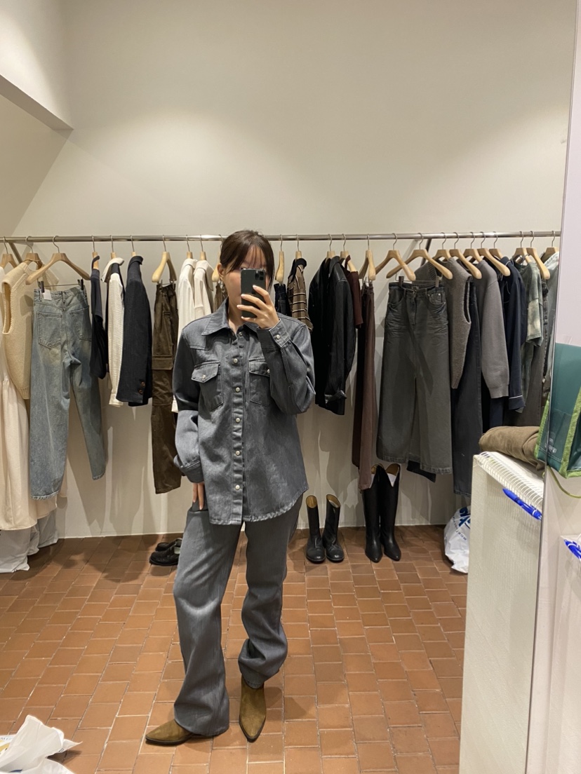 Silver韓國直郵東大門代購女裝新品休閑24秋冬真品牛仔褲SILVER牛仔褲