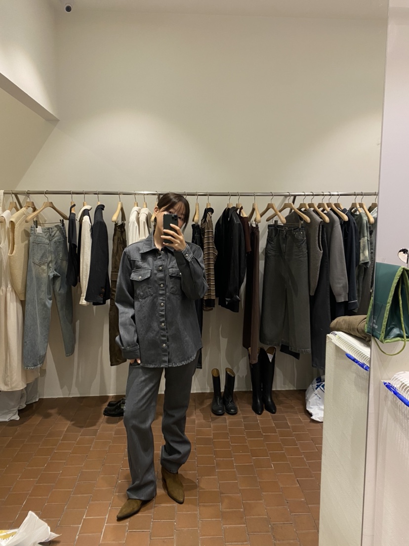 Silver韓國直郵東大門代購女裝新品休閑24秋冬真品牛仔褲SILVER牛仔褲