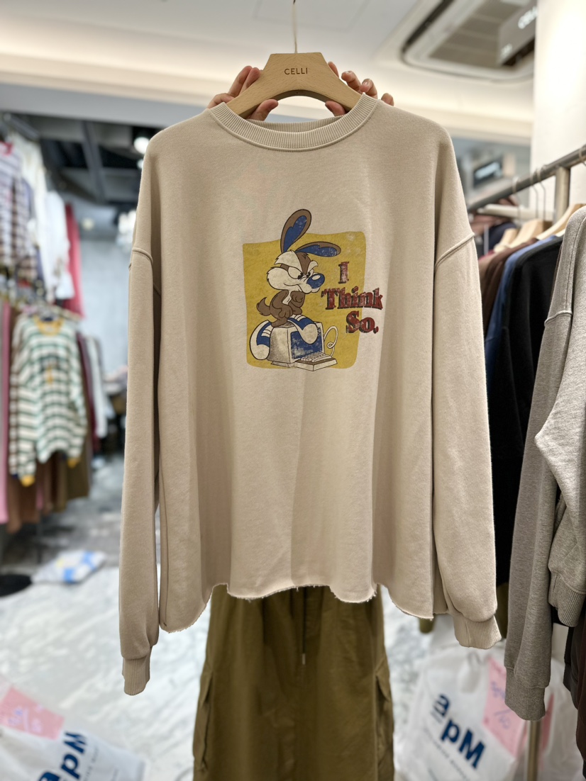 CELLI韓國直郵東大門實拍女裝新品人氣推薦時尚24秋冬衛衣CELLI衛衣圖色3