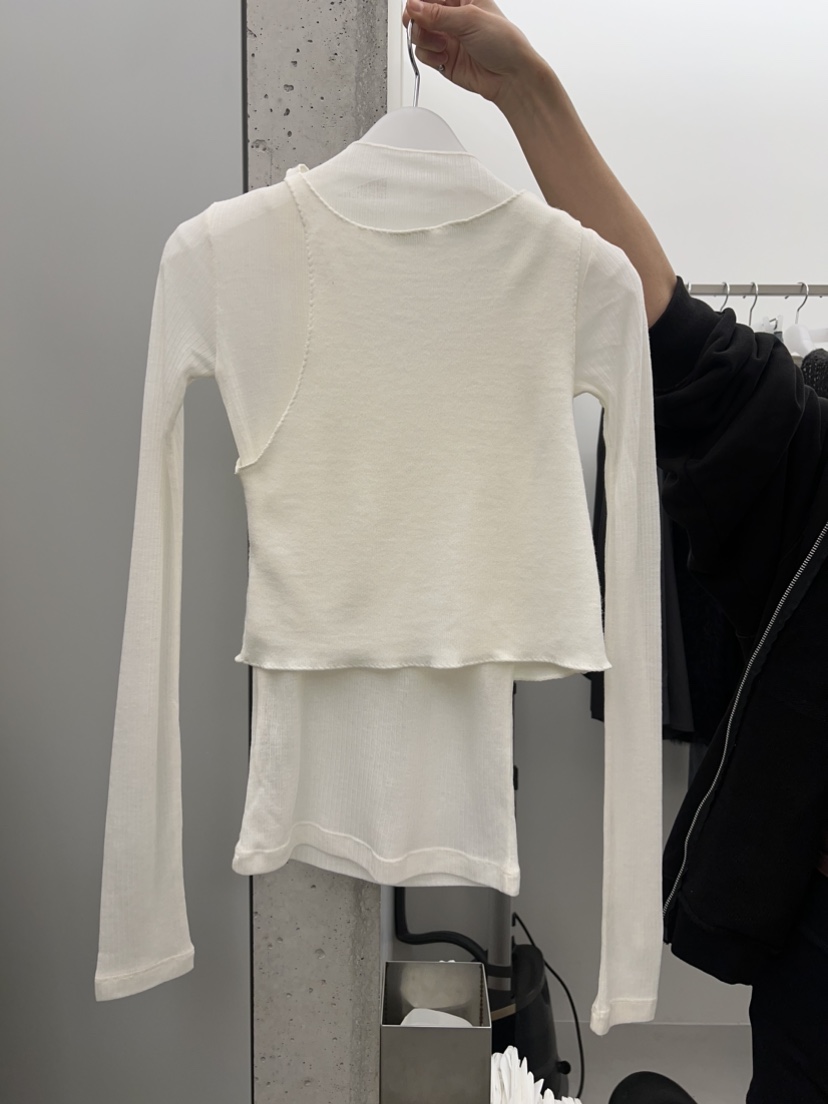 LONDON FLAT韓國直郵女裝新品休閑真品時尚長袖T恤刺繡短款LONDON FLAT長袖T恤
