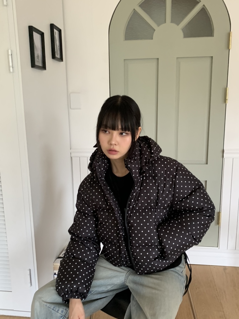 BRICKLANE韓國直郵東大門實拍女裝新款休閑真品短款羽絨服兜帽BRICKLANE短款羽絨服