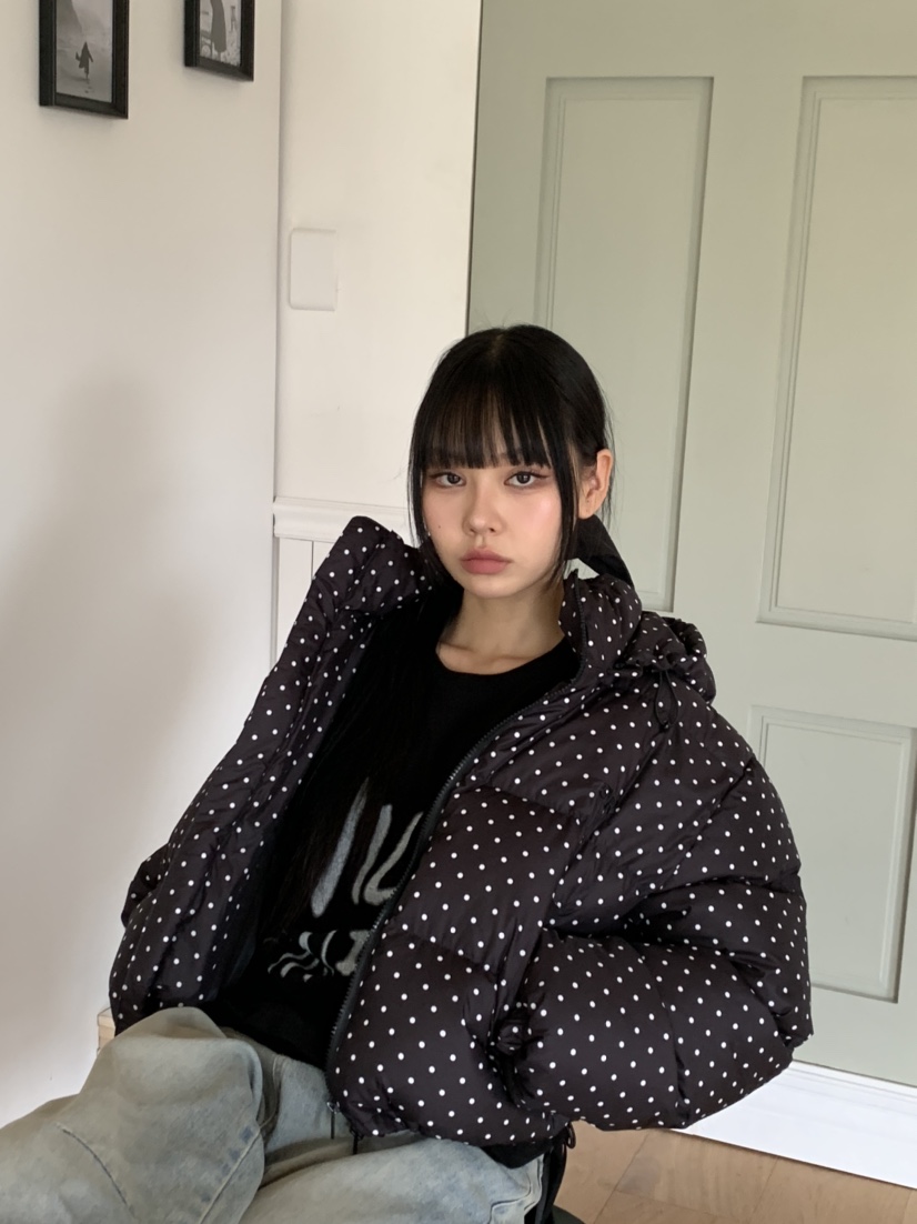 BRICKLANE韓國直郵東大門實拍女裝新款休閑真品短款羽絨服兜帽BRICKLANE短款羽絨服