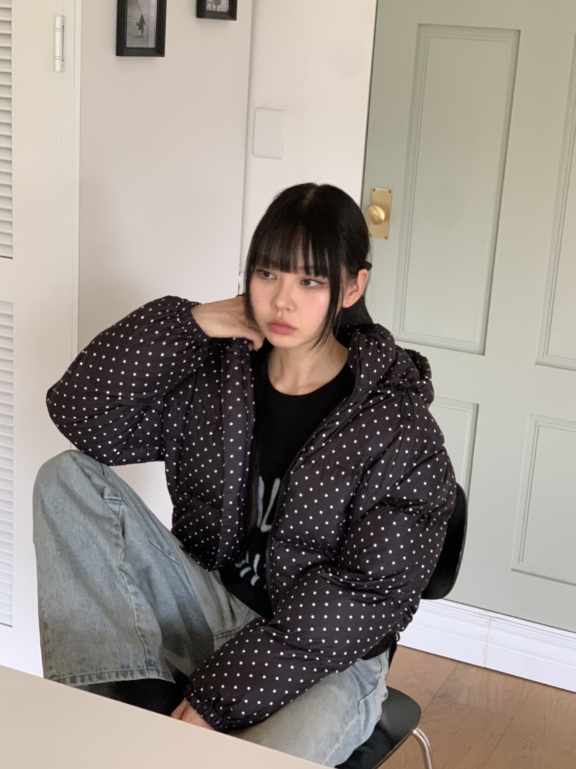 BRICKLANE韓國直郵東大門實拍女裝新款休閑真品短款羽絨服兜帽BRICKLANE短款羽絨服