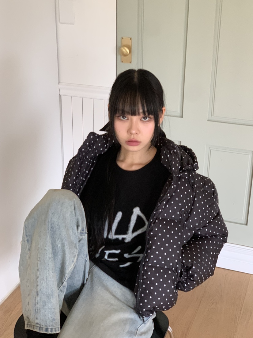 BRICKLANE韓國直郵東大門實拍女裝新款休閑真品短款羽絨服兜帽BRICKLANE短款羽絨服