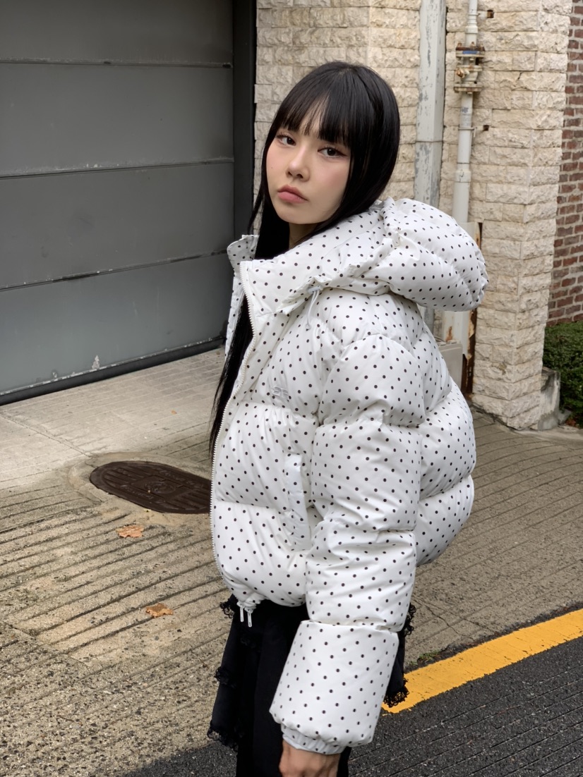 BRICKLANE韓國直郵東大門實拍女裝新款休閑真品短款羽絨服兜帽BRICKLANE短款羽絨服
